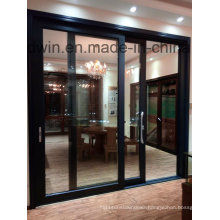 Guangdong Woodwin Hot Seller Double Tempered Glass Aluminium Sliding Door (YS-100A)